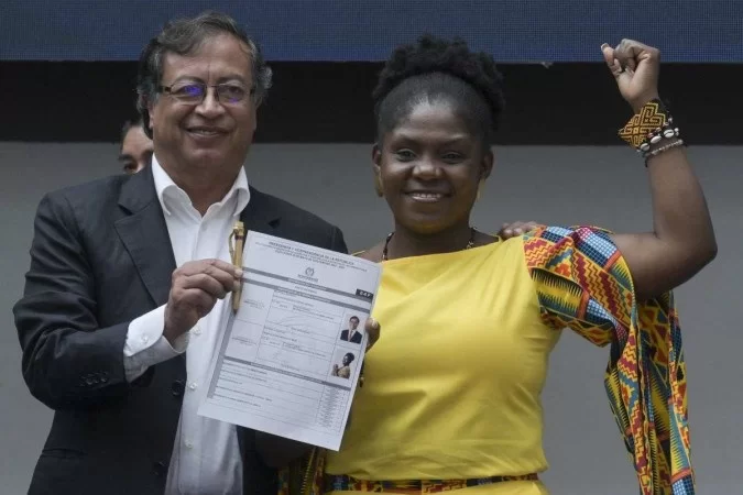 Francia Márquez é a 1ª mulher negra a ocupar a vice-presidência da Colômbia