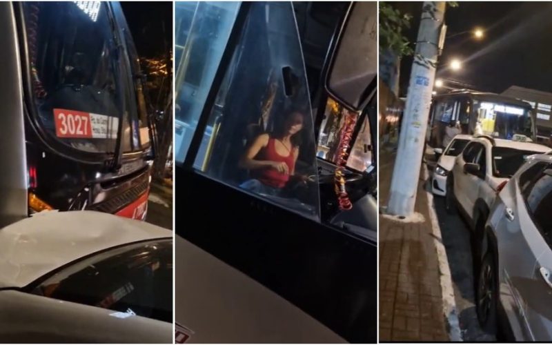 Mulher embriagada é presa por tentar roubar micro-ônibus e bater em quatro táxis na Zona Leste de SP.